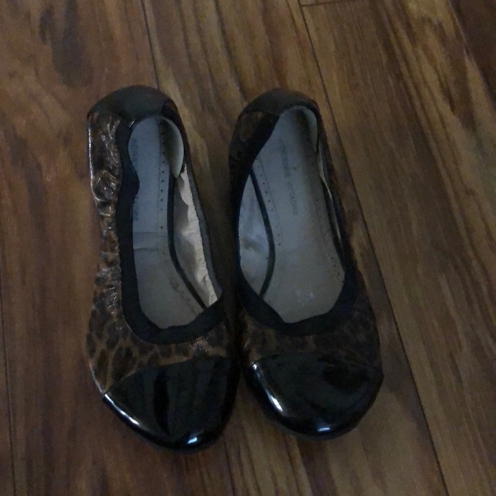 Leopard and Black Adrienne Vitradini Flats